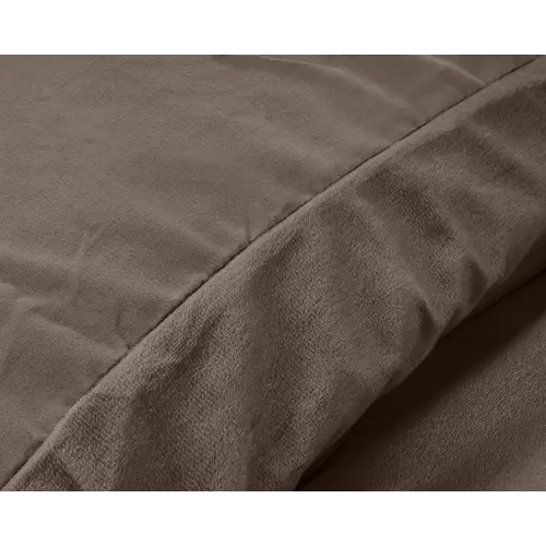 Sleeptime Dekbedovertrek Velvet Uni Taupe