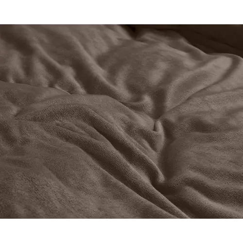 Sleeptime Dekbedovertrek Velvet Uni Taupe