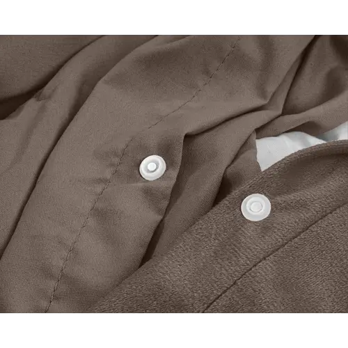 Sleeptime Dekbedovertrek Velvet Uni Taupe