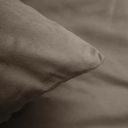 Sleeptime Dekbedovertrek Velvet Uni Taupe Grijs