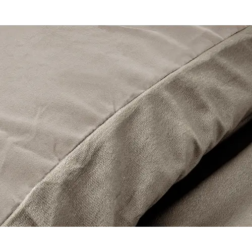Sleeptime Dekbedovertrek Velvet Uni Taupe Grijs
