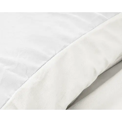 Sleeptime Dekbedovertrek Velvet Uni Wit