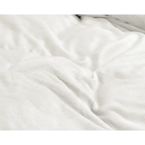Sleeptime Dekbedovertrek Velvet Uni Wit