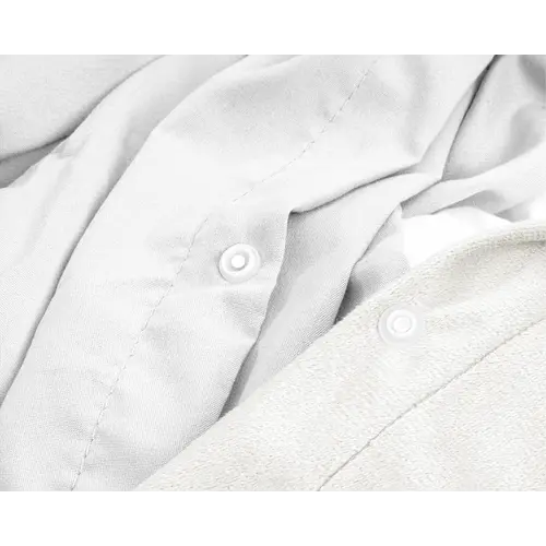 Sleeptime Dekbedovertrek Velvet Uni Wit