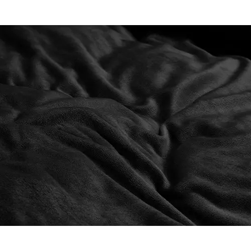 Sleeptime Dekbedovertrek Velvet Uni Zwart