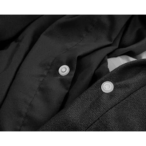 Sleeptime Dekbedovertrek Velvet Uni Zwart