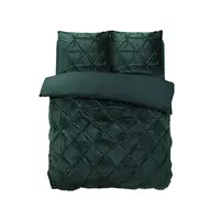 Dekbedovertrek Velvet Pintuck Groen