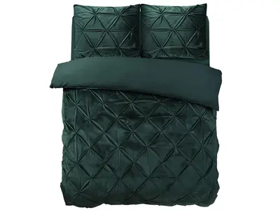 Sleeptime Dekbedovertrek Velvet Pintuck Groen