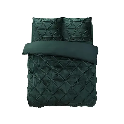 Sleeptime Dekbedovertrek Velvet Pintuck Groen