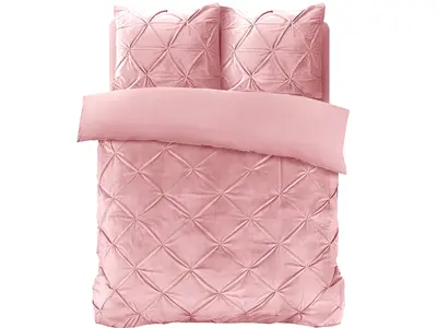 Sleeptime Dekbedovertrek Velvet Pintuck Roze