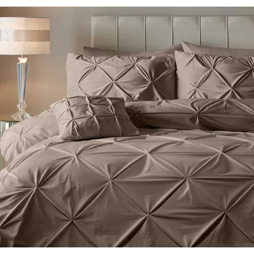 Sleeptime Dekbedovertrek Velvet Pintuck Taupe