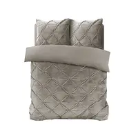 Dekbedovertrek Velvet Pintuck Zand