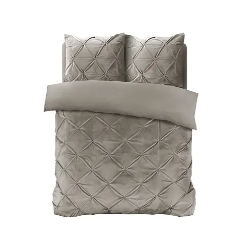 Sleeptime Dekbedovertrek Velvet Pintuck Zand