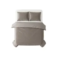 Dekbedovertrek Velvet Lining Taupe Grijs