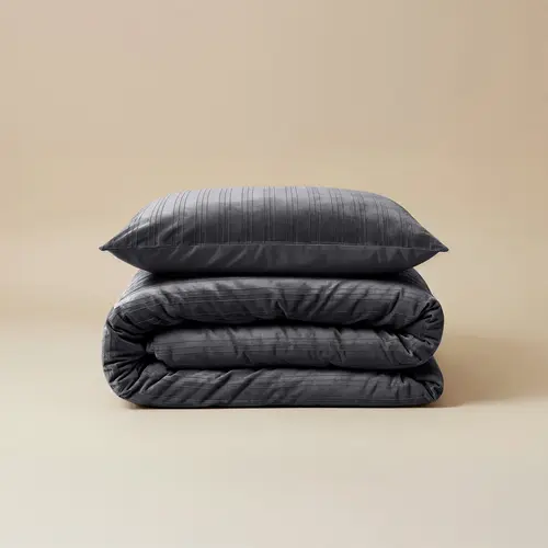 Sleeptime Dekbedovertrek Velvet Lining Zwart Sleeptime Dekbedovertrek Velvet Lining Zwart