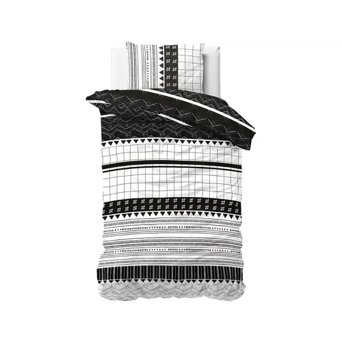 Sleeptime Dekbedovertrek Artic Stripe Wit