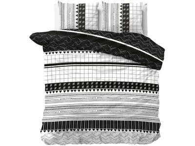 Sleeptime Dekbedovertrek Artic Stripe Wit