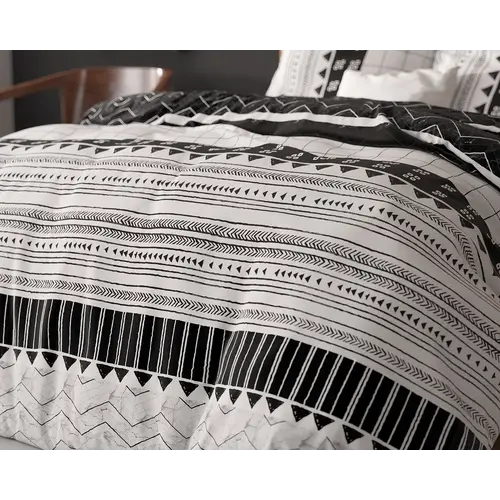 Sleeptime Dekbedovertrek Artic Stripe Wit