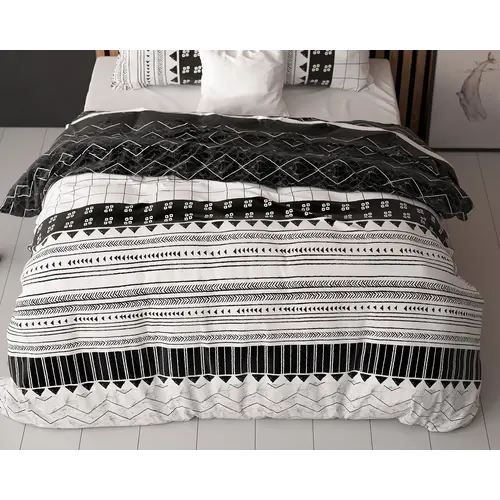 Sleeptime Dekbedovertrek Artic Stripe Wit