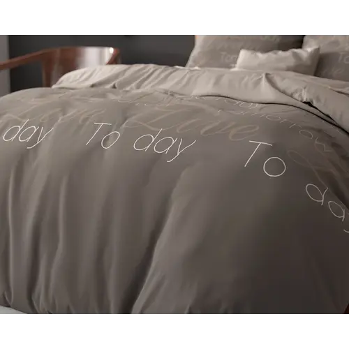 Sleeptime Dekbedovertrek Live Today Taupe