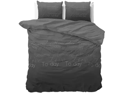 Sleeptime Dekbedovertrek Live Today Antraciet