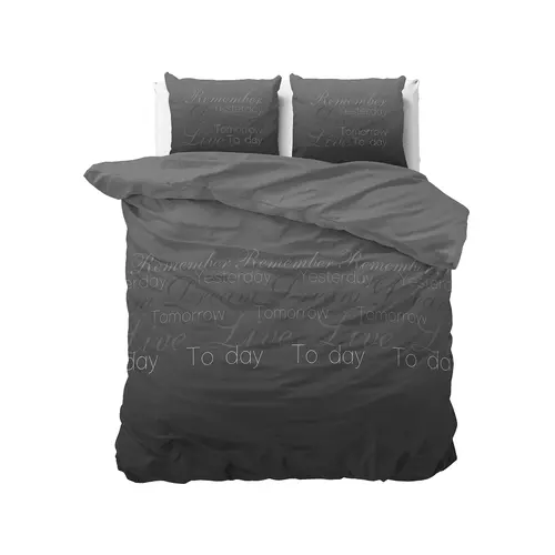 Sleeptime  Dekbedovertrek Live Today Antraciet