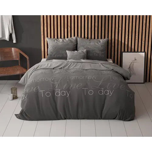 Sleeptime  Dekbedovertrek Live Today Antraciet