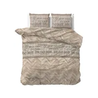 Dekbedovertrek Visgraat Zand