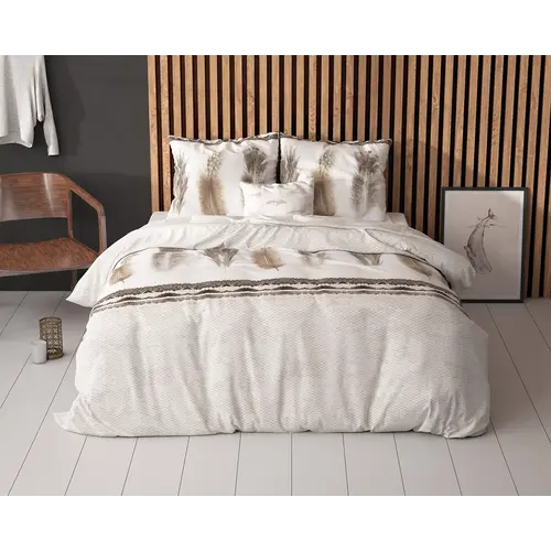 Sleeptime Dekbedovertrek Feathers 3 Grijs