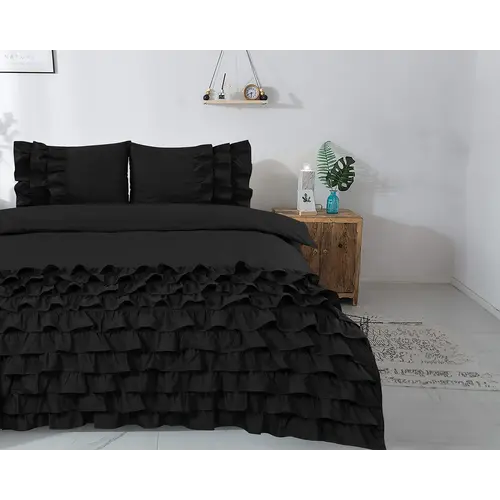 Dreamhouse Dekbedovertrek Cyprus Zwart