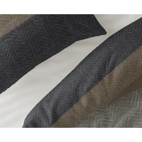 Sleeptime Dekbedovertrek Ravon Taupe Antraciet