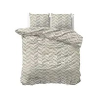 Dekbedovertrek Chevron Beige Zand