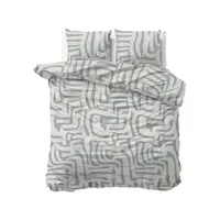 Dekbedovertrek Danis Groen Grijs
