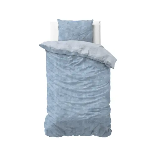 Sleeptime Dekbedovertrek Washed Cotton Blauw