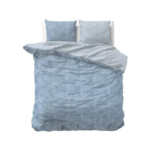 Sleeptime Dekbedovertrek Washed Cotton Blauw
