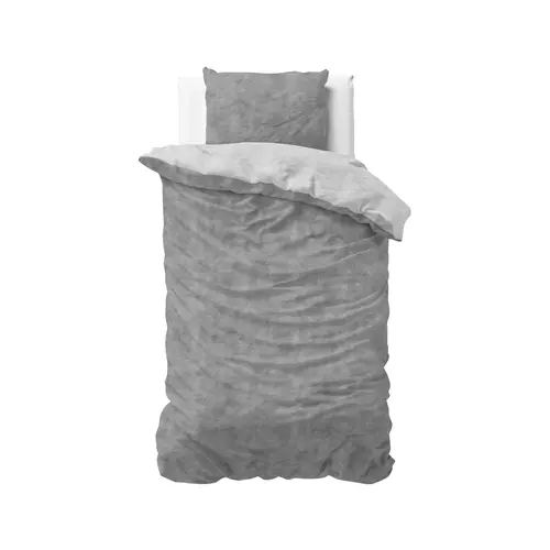 Sleeptime Dekbedovertrek Washed Cotton Grijs