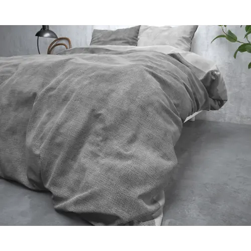 Sleeptime Dekbedovertrek Washed Cotton Grijs