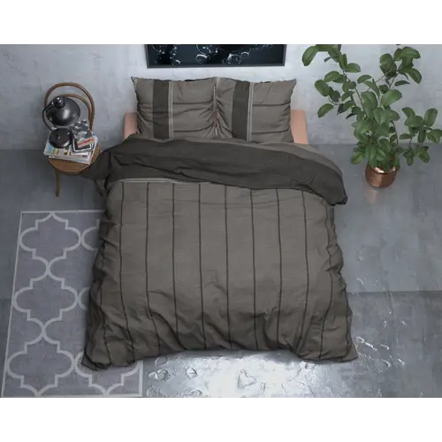 Sleeptime Dekbedovertrek Kees Taupe