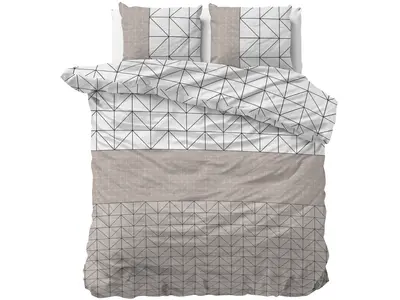 Sleeptime Dekbedovertrek Gino Taupe