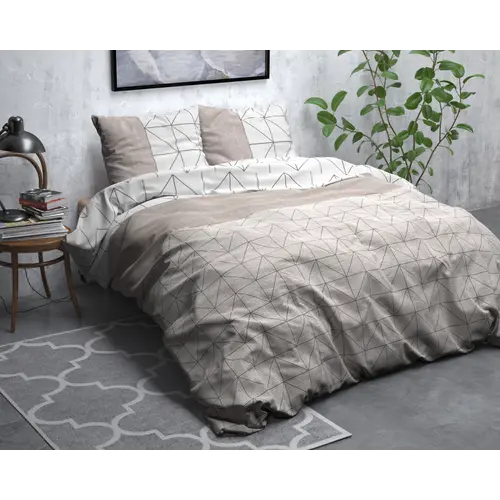 Sleeptime Dekbedovertrek Gino Taupe