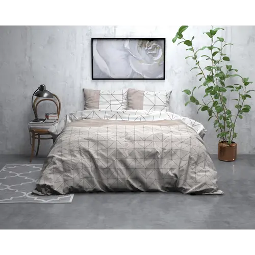 Sleeptime Dekbedovertrek Gino Taupe
