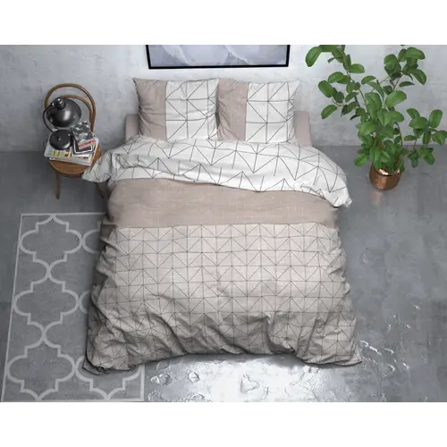 Sleeptime Dekbedovertrek Gino Taupe