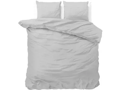 Sleeptime Dekbedovertrek Satin Point Grijs