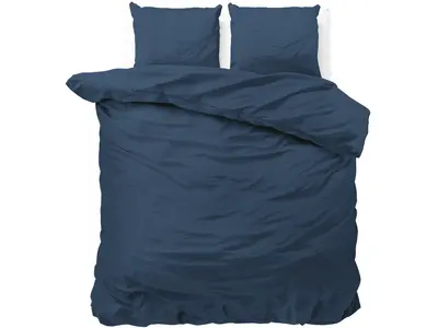 Sleeptime Dekbedovertrek Satin Point Blauw