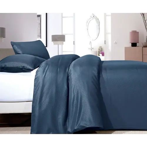 Sleeptime Dekbedovertrek Satin Point Blauw