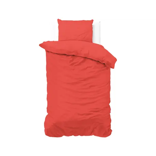 Sleeptime Dekbedovertrek Satin Point Rood