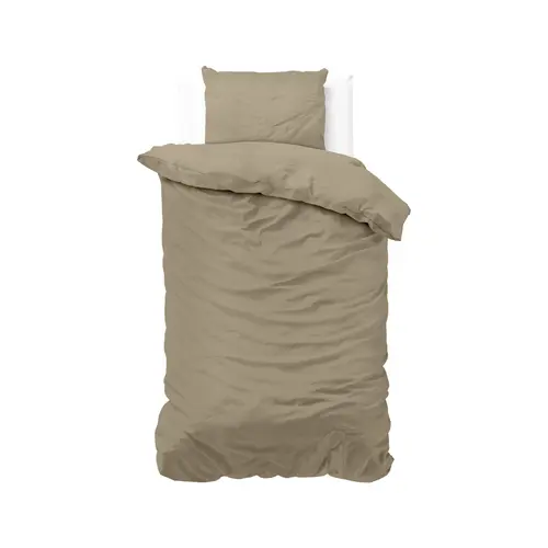 Sleeptime Dekbedovertrek Satin Point Taupe