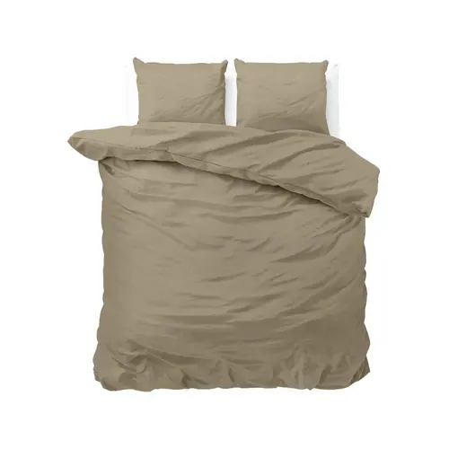 Sleeptime Dekbedovertrek Satin Point Taupe
