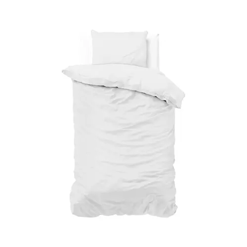 Sleeptime Dekbedovertrek Satin Point Wit