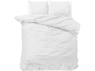 Sleeptime Dekbedovertrek Satin Point Wit